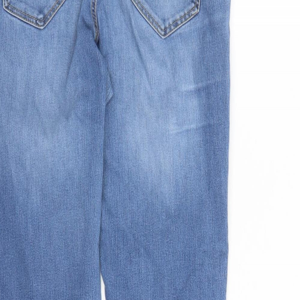 George Womens Blue Cotton Skinny Jeans Size 10 L31 in Regular Zip