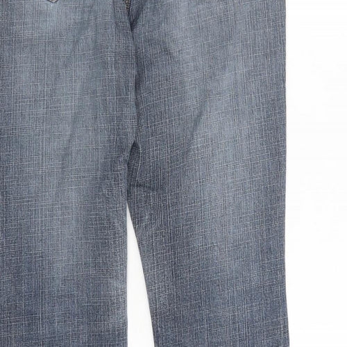 Dorothy Perkins Womens Blue Cotton Bootcut Jeans Size 10 L27 in Regular Zip