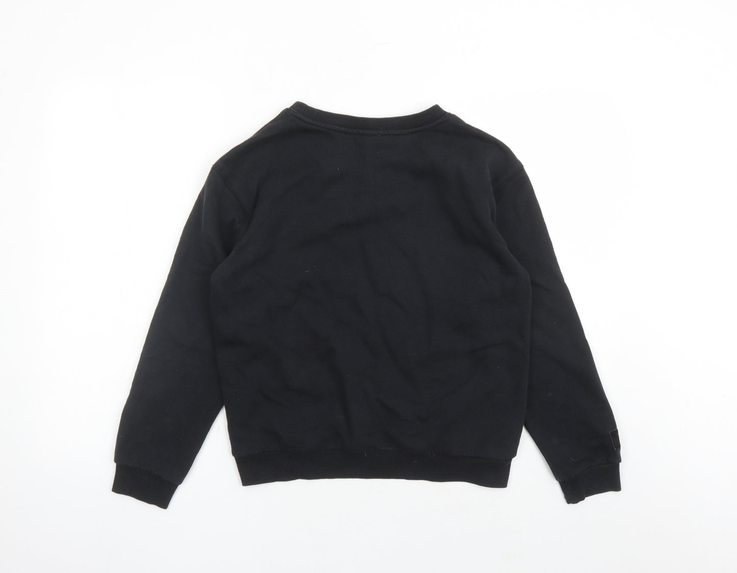 Lonsdale Womens Black Cotton Pullover Sweatshirt Size 8 Pullover