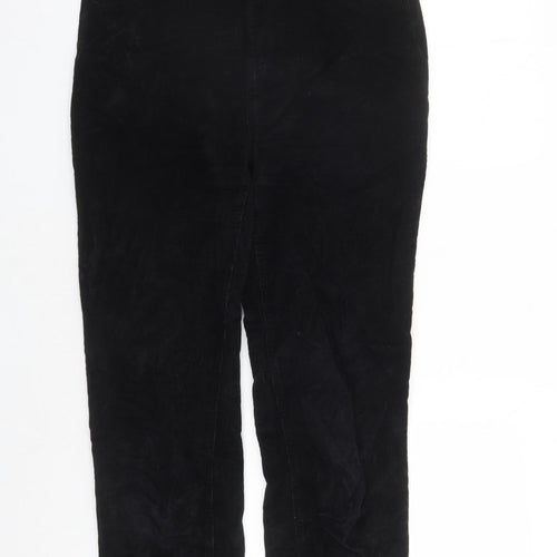 RESERVED Womens Black Polyester Trousers Size L L27 in Regular Zip - Pockets