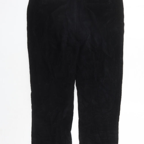 RESERVED Womens Black Polyester Trousers Size L L27 in Regular Zip - Pockets