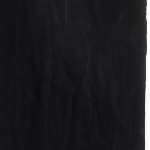 RESERVED Womens Black Polyester Trousers Size L L27 in Regular Zip - Pockets