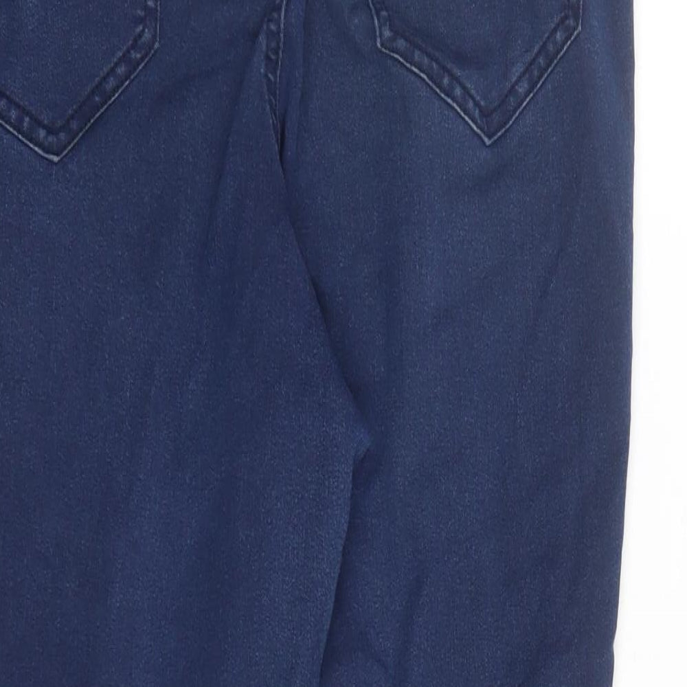 F&F Womens Blue Cotton Jegging Jeans Size 16 L27 in Regular