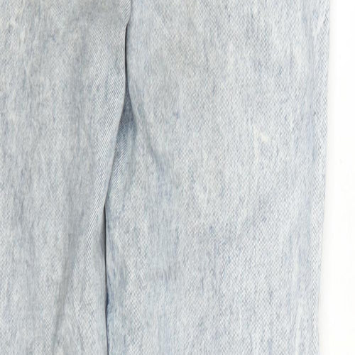 Boogle Womens Blue Cotton Straight Jeans Size 26 in L25 in Regular Zip - Zip Detail On Ankle