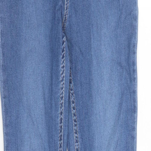 H&M Girls Blue Cotton Jegging Jeans Size S L24 in Regular - Elasticated Waist
