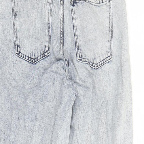 TU Womens Blue Cotton Tapered Jeans Size 12 L27 in Regular Zip - Pockets
