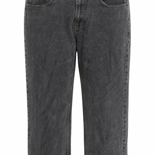 George Womens Grey Cotton Cropped Jeans Size 36 in L22 in Regular Zip - Pockets