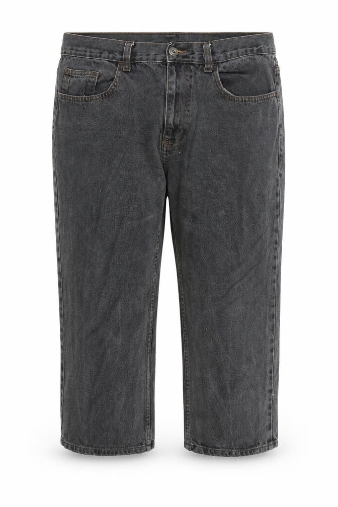George Womens Grey Cotton Cropped Jeans Size 36 in L22 in Regular Zip - Pockets