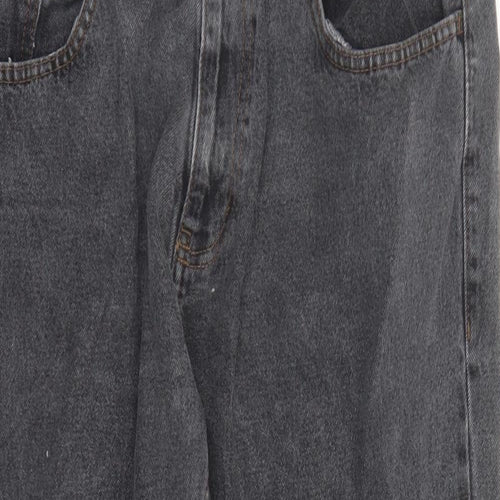 George Womens Grey Cotton Cropped Jeans Size 36 in L22 in Regular Zip - Pockets
