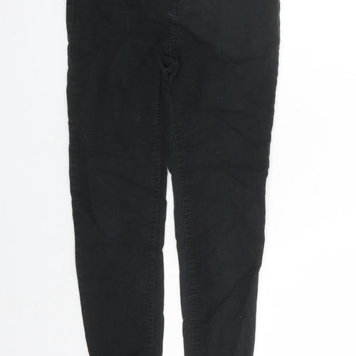 New Look Womens Black Cotton Skinny Jeans Size 10 L27 in Regular Zip