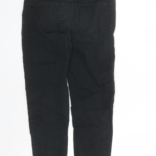 New Look Womens Black Cotton Skinny Jeans Size 10 L27 in Regular Zip