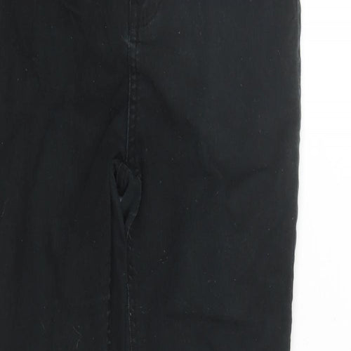 New Look Womens Black Cotton Skinny Jeans Size 10 L27 in Regular Zip
