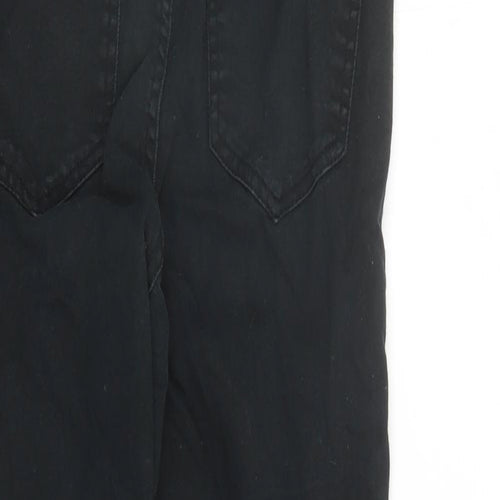 New Look Womens Black Cotton Skinny Jeans Size 10 L27 in Regular Zip