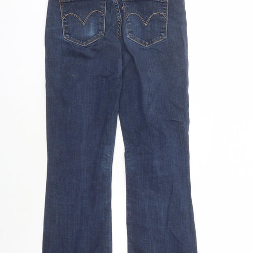 Levi's Womens Blue Cotton Bootcut Jeans Size 28 in L31 in Regular Zip - Pockets