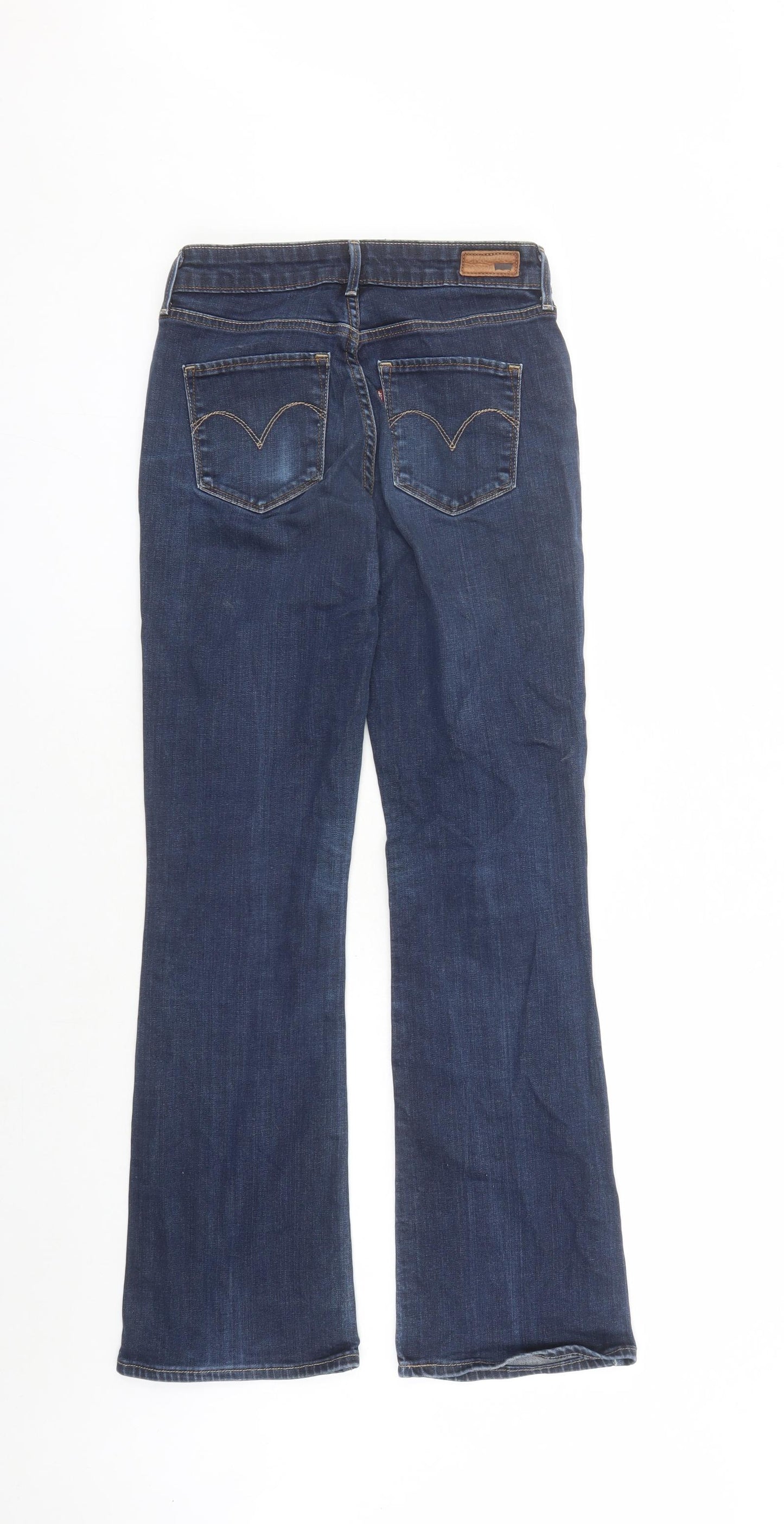 Levi's Womens Blue Cotton Bootcut Jeans Size 28 in L31 in Regular Zip - Pockets