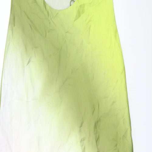 Zara Womens Multicoloured Polyester A-Line Size L One Shoulder Pullover