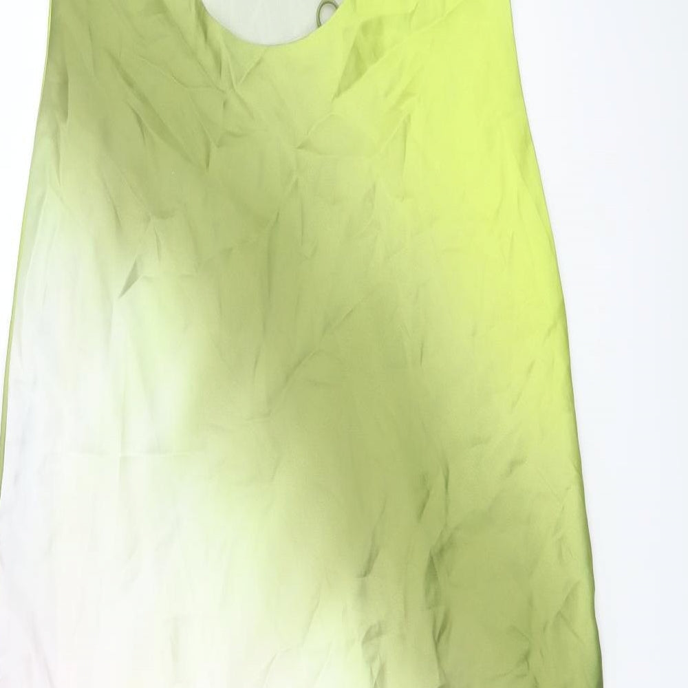 Zara Womens Multicoloured Polyester A-Line Size L One Shoulder Pullover