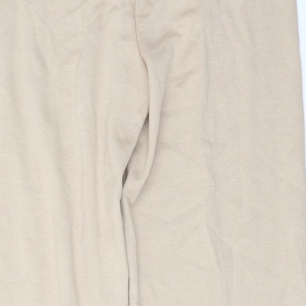Marks and Spencer Womens Beige Polyester Trousers Size 20 L29 in Regular