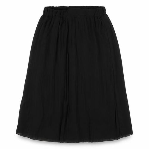 Sabrina Diamanti Womens Black Polyester Flare Skirt Size 2XL - Pleated Detail