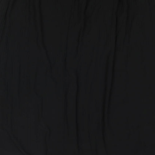 Sabrina Diamanti Womens Black Polyester Flare Skirt Size 2XL - Pleated Detail