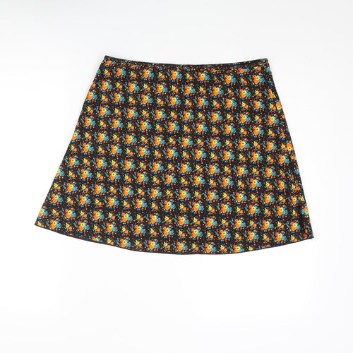 Cotton Traders Womens Multicoloured Floral Polyamide Swim Bottom Size 16 - Swim Skirt