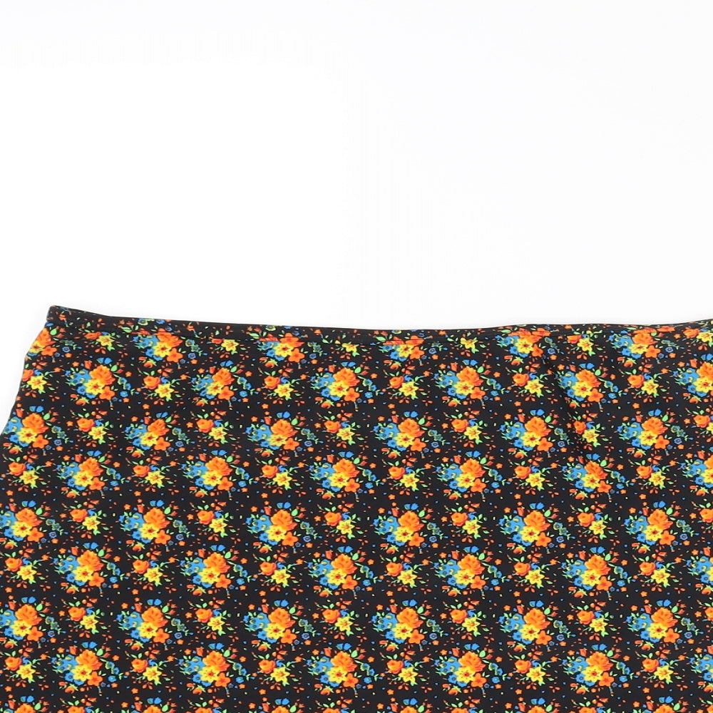 Cotton Traders Womens Multicoloured Floral Polyamide Swim Bottom Size 16 - Swim Skirt