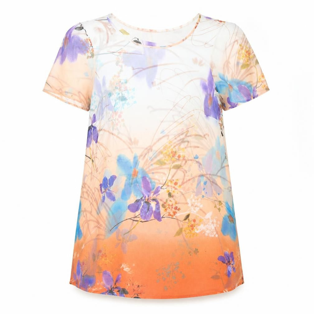 Autograph Womens Multicoloured Floral Polyester Cover Up Size 18 - Semi Sheer