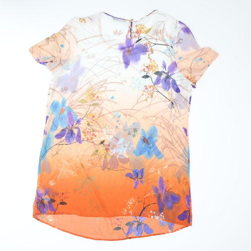 Autograph Womens Multicoloured Floral Polyester Cover Up Size 18 - Semi Sheer