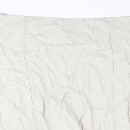 Bonmarché Womens Beige Linen Trumpet Skirt Size 22