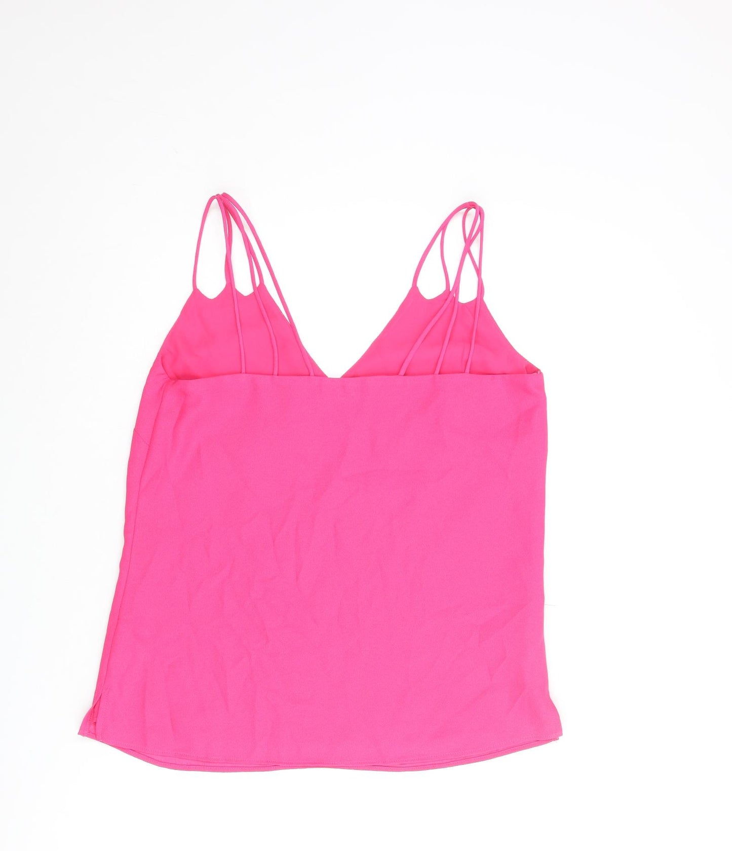 Coast Womens Pink Polyester Camisole Blouse Size 10 V-Neck