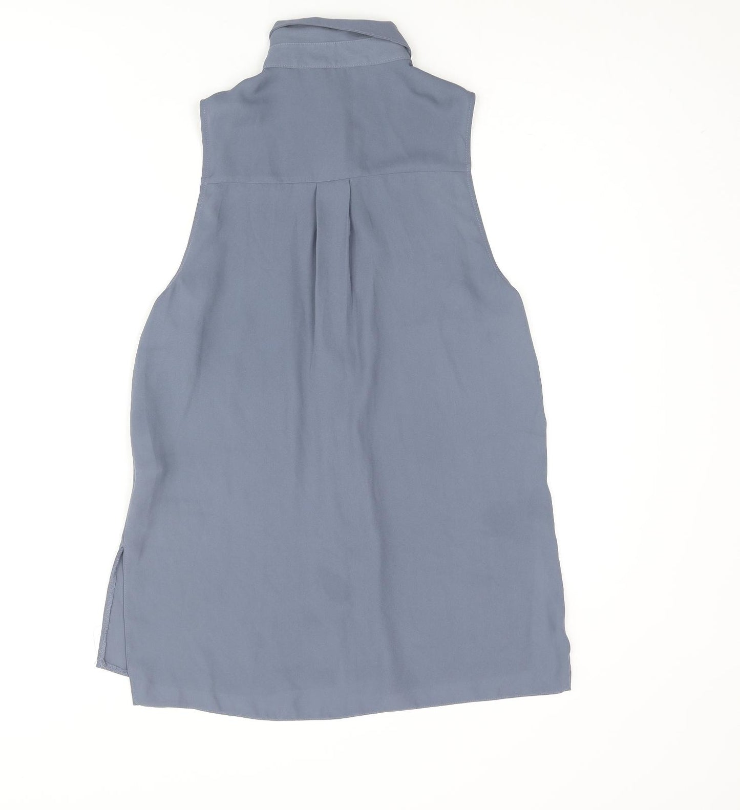 New Look Womens Blue Polyester Camisole Blouse Size 8 Collared
