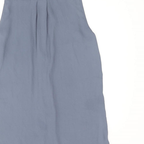 New Look Womens Blue Polyester Camisole Blouse Size 8 Collared