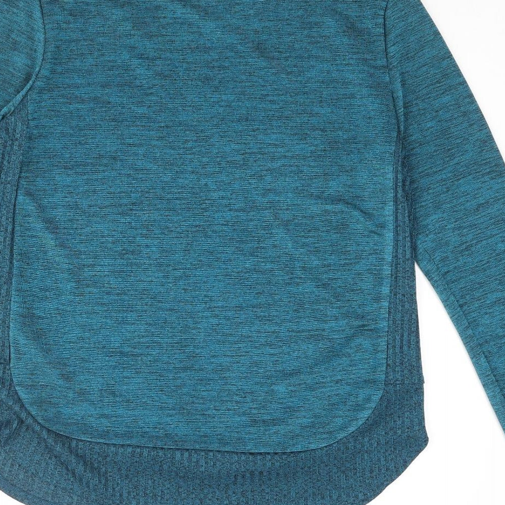 Per Una Womens Blue Round Neck Polyester Pullover Jumper Size 12