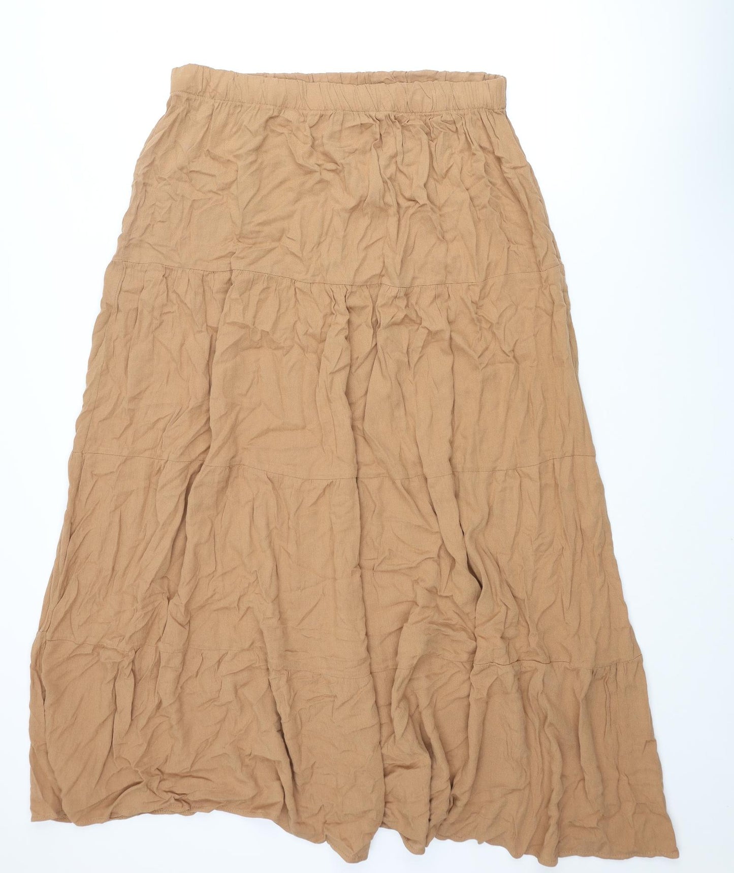 Select Womens Brown Viscose Maxi Skirt Size 18