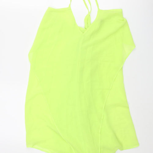 ASOS Womens Green Polyester Cover Up Size 8 - Slip Dress