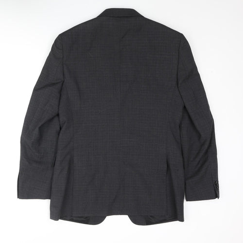Simon Carter Mens Grey Wool Jacket Suit Jacket Size M Regular