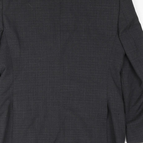 Simon Carter Mens Grey Wool Jacket Suit Jacket Size M Regular