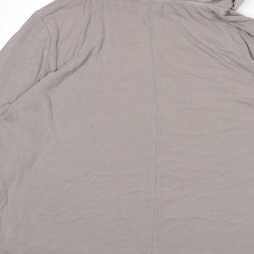 Betty Barclay Womens Beige Viscose Basic T-Shirt Size 18 Roll Neck