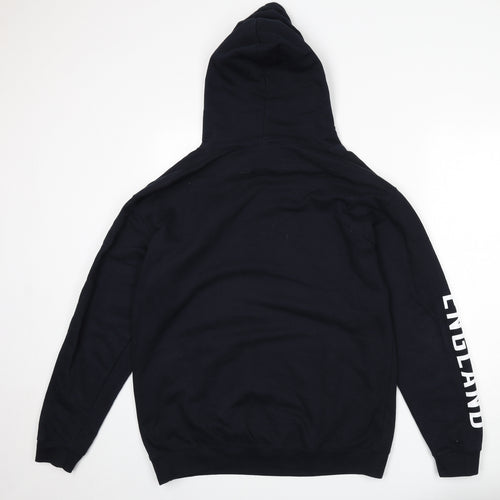 Rugby Mens Blue Cotton Pullover Hoodie Size L - England, 2018