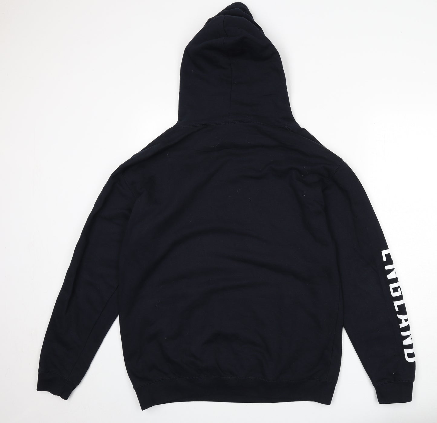 Rugby Mens Blue Cotton Pullover Hoodie Size L - England, 2018