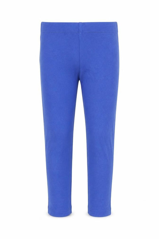 NEXT Girls Blue Cotton Capri Trousers Size 3 Years Regular Pullover - Leggings