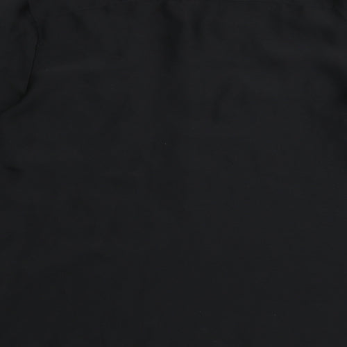 H&M Womens Black Polyester Basic Blouse Size 12 Round Neck