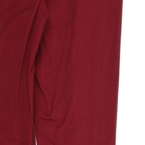 French Connection Womens Red Cotton Skinny Jeans Size 10 L26 in Regular Zip