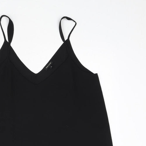 River Island Womens Black Polyester Camisole Tank Size 10 V-Neck