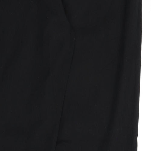 Alfani Womens Black Cotton Trousers Size 16 L28 in Regular Zip