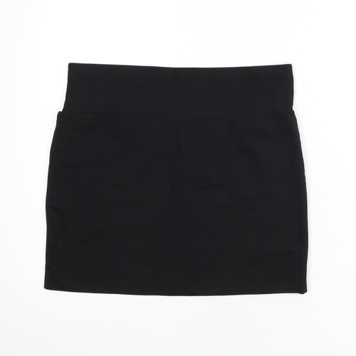 Marks and Spencer Womens Black Cotton Bandage Skirt Size 12