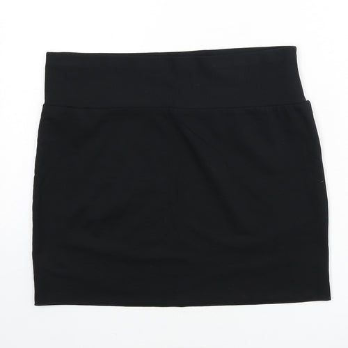 Marks and Spencer Womens Black Cotton Bandage Skirt Size 12