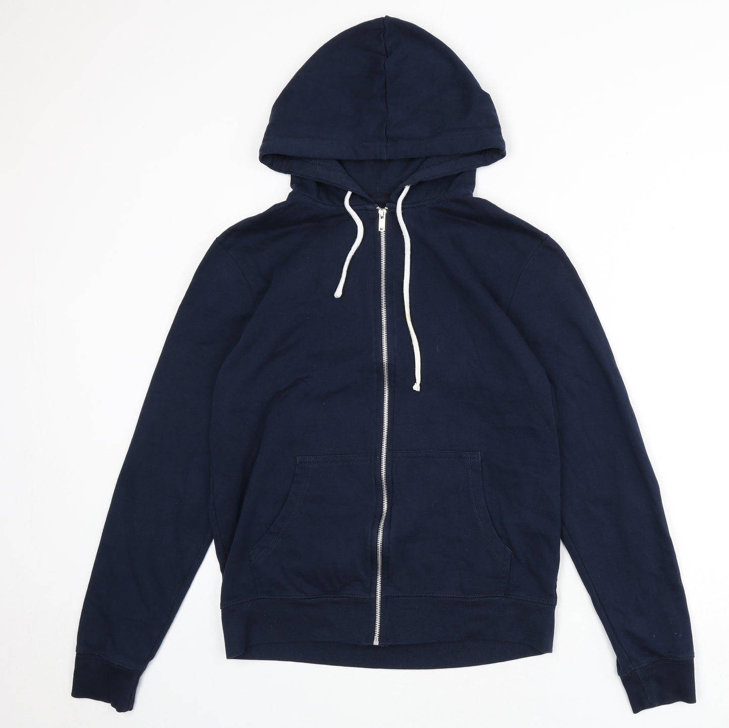New Look Mens Blue Cotton Full Zip Hoodie Size M