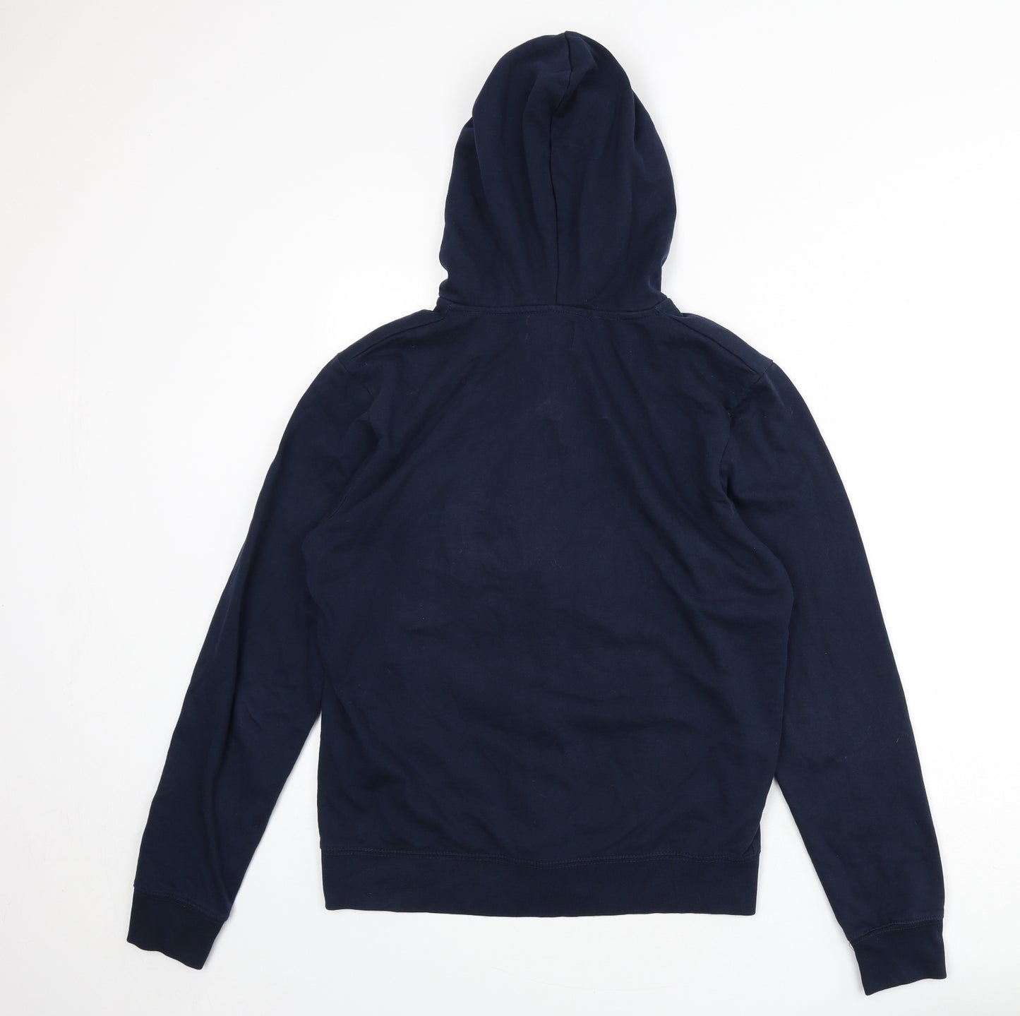 New Look Mens Blue Cotton Full Zip Hoodie Size M