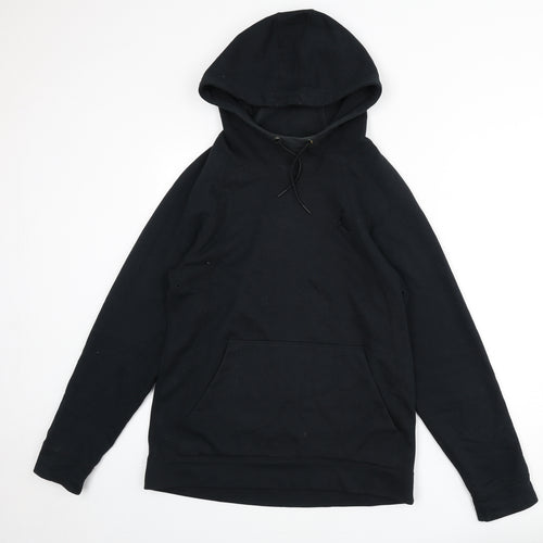Jordan Mens Black Cotton Pullover Hoodie Size M